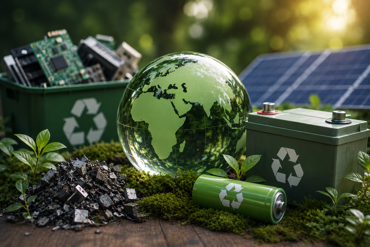 Sustainability and circular economy conceptual imagery